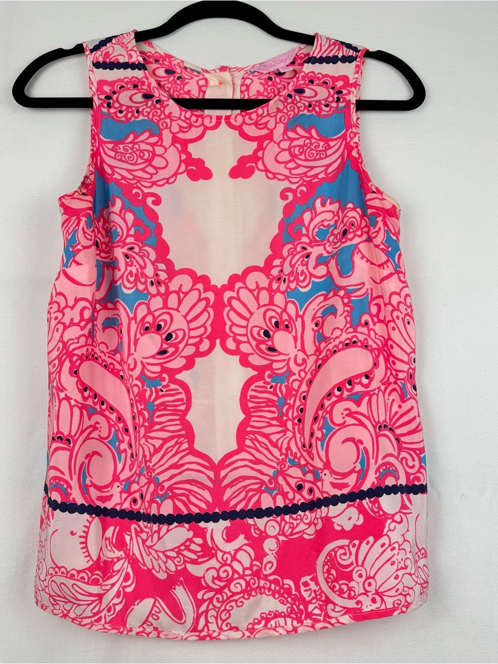 Lilly Pulitzer Pink and Blue Printed Top